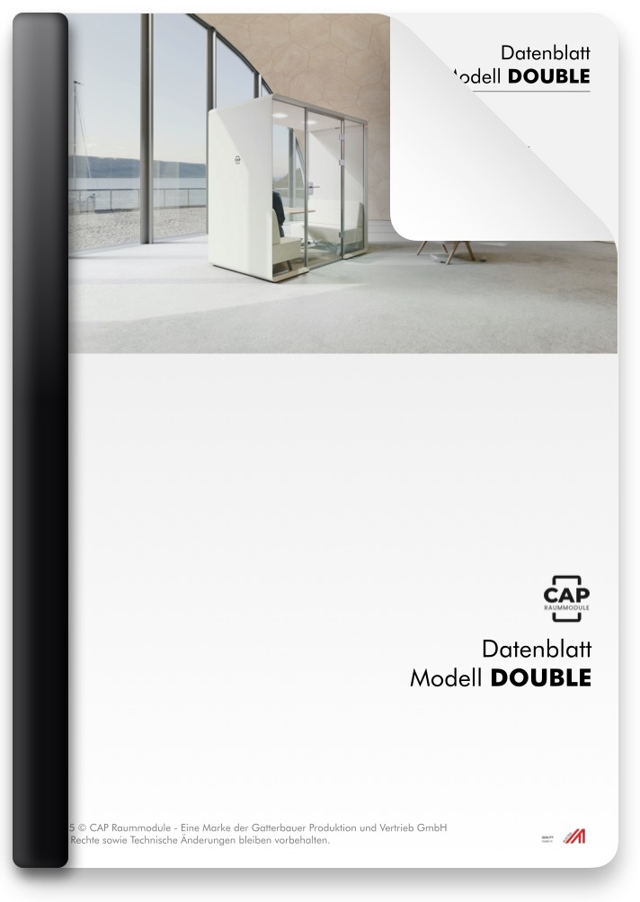 Besprechungskabine Datenblatt DOUBLE