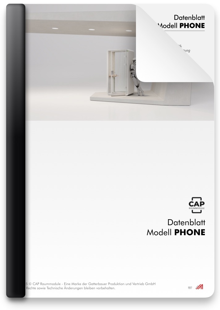Akustikbox Akustilkabine Datenblatt PHONE