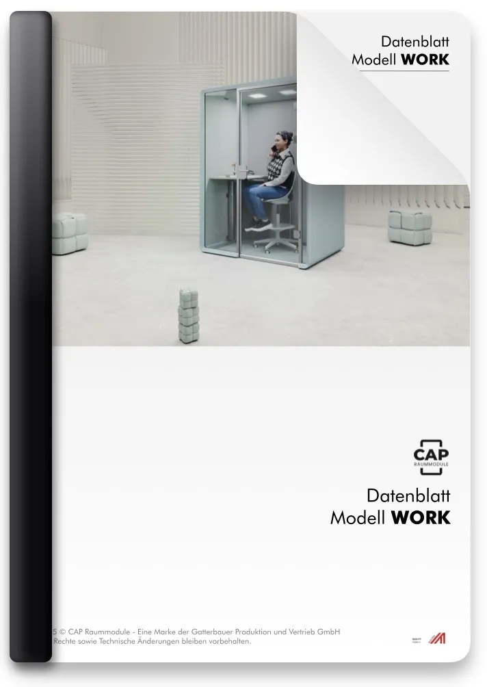 Bürokabine Datenblatt WORK