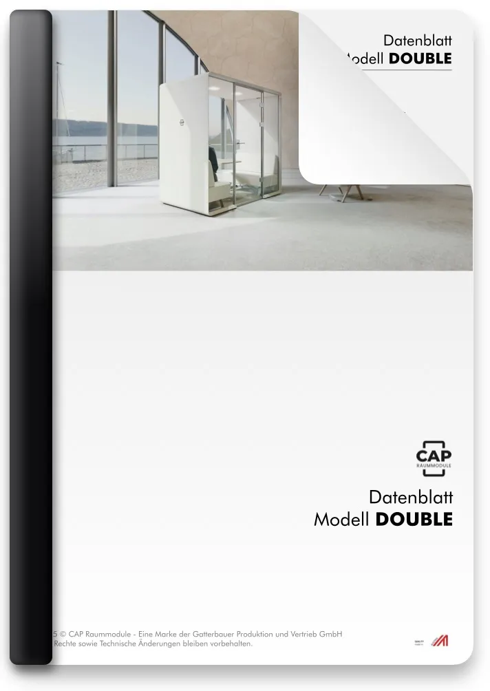 Besprechungskabine Datenblatt DOUBLE