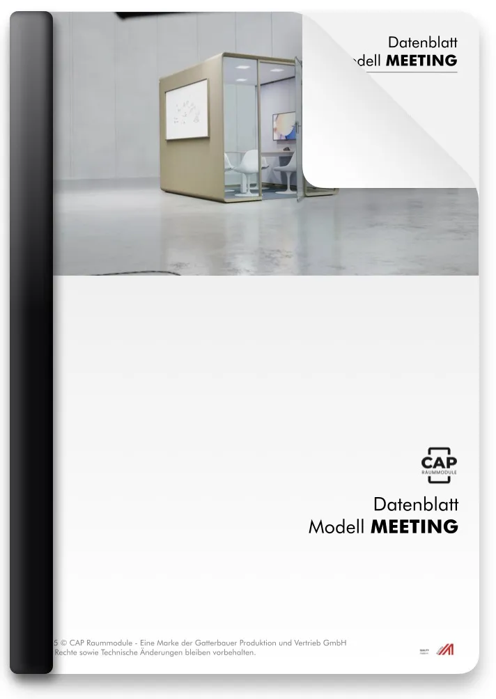 Besprechungskabine Datenblatt MEETING
