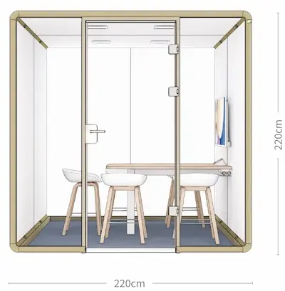 Meetingkabine, Besprechungskabine, Meetingbox,Akustikkabine, Bürokkabine, Telefonkabine