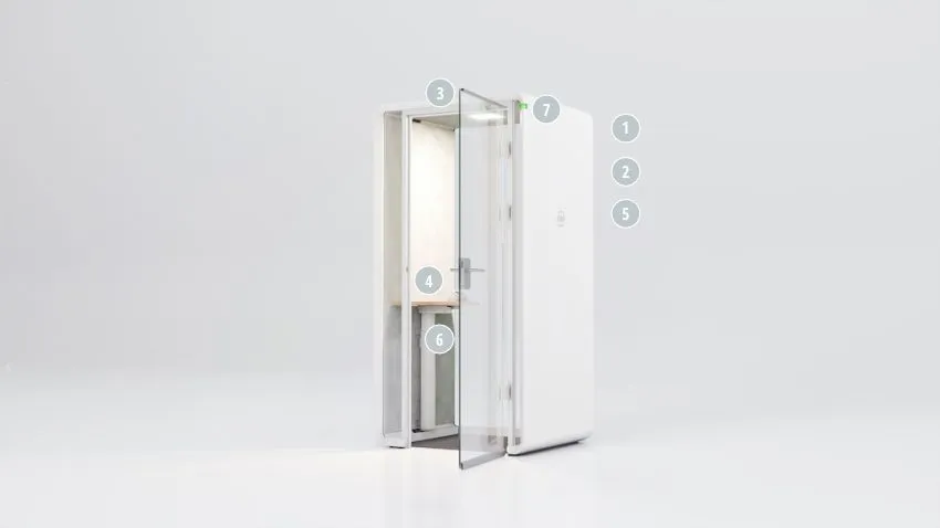 Meetingkabine, Besprechungskabine, Meetingbox,Akustikkabine, Bürokkabine, Telefonkabine