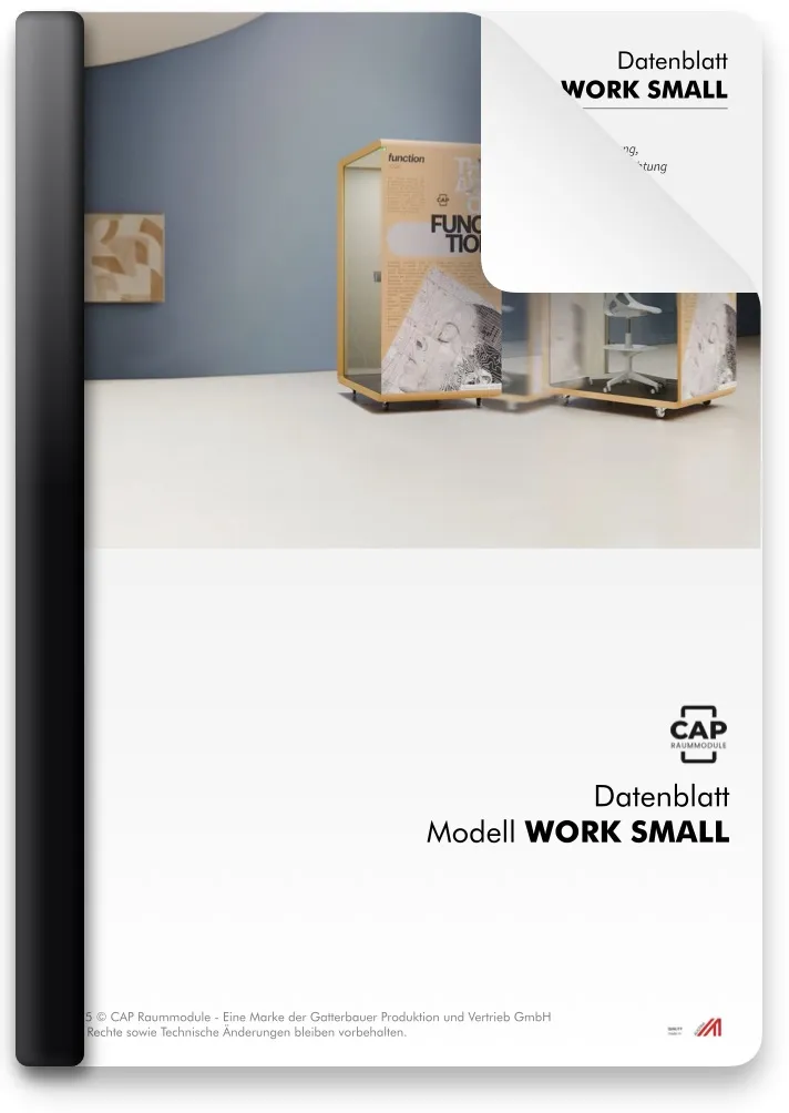 Bürokabine Datenblatt WORK SMALL