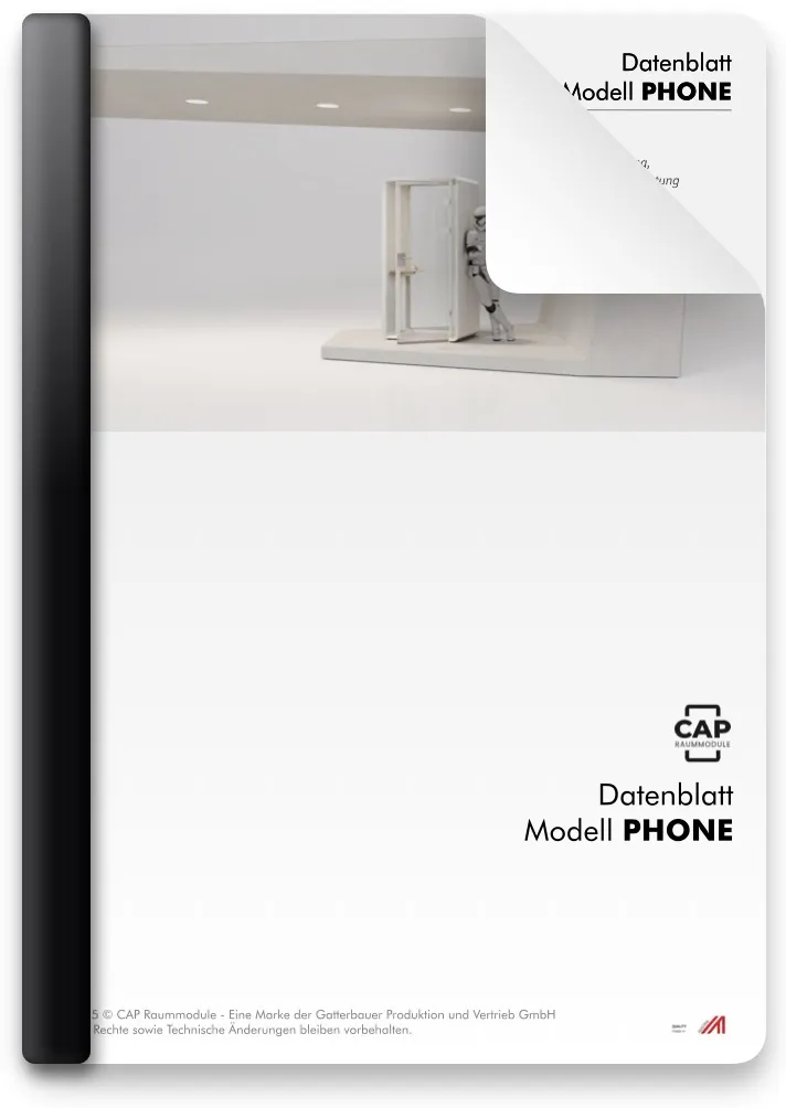 Akustikbox Akustilkabine Datenblatt PHONE